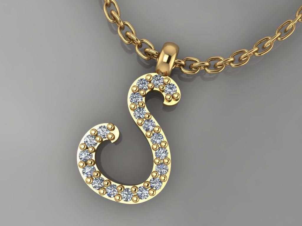 gc gold h208-diamond necklace jewelry fashion design silver luxury elegant shining diamond art pendant women gems white printable brilliant necklaces rings 3D print model - Mito3D