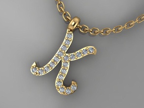 gc or h215 diamond collier bijoux mode conception argent luxe élégant brillant diamant art pendentif colliers femmes gemmes blanc imprimable anneaux 3d print model - Mito3D