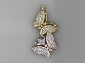 gc oro h226-diamante collar de la joyería moda diseño plata anillo lujo elegante brillante el diamante art gem pulsera colgante las mujeres neckalce los anillos collares 3d print model - Mito3D