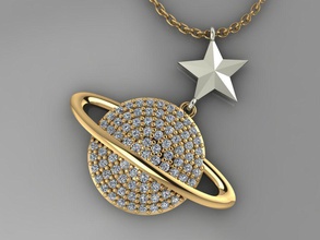 gc gold h260-diamond necklace jewelry fashion design silver ring luxury elegant shining diamond art gem bracelet earring pendant women neckalce necklaces 3d print model - Mito3D