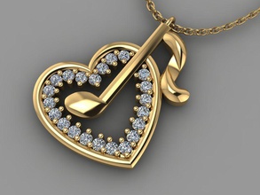 gc gold h262-diamond necklace jewelry fashion design silver ring luxury elegant shining diamond art gem bracelet earring pendant women necklaces 3d print model - Mito3D
