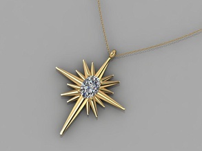 gc oro h264-diamante collar de la joyería moda diseño plata anillo lujo elegante brillante el diamante art gem pulsera arete colgante las mujeres los collares 3d print model - Mito3D