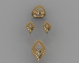 gc gold m0046- diamond set jewelry fashion design silver ring luxury elegant shining art necklace gem bracelet earring pendant sapphire other sterling 3d print model - Mito3D