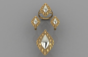 gc gold m0064- diamond set jewelry fashion design silver ring luxury elegant shining art necklace gem bracelet earring pendant sapphire sterling rings other 3d print model - Mito3D