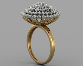 gc ouro t010 - anel de diamante gemas jóias a moda o design prata luxo elegante brilhando arte colar gem pulseira brinco pingente safira outros 3d print model - Mito3D