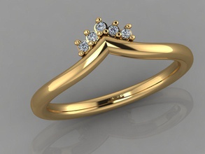 gc oro t047 - diamante anello in gioielli moda il design argento di lusso elegante lucente art la collana gemma braccialetto orecchino ciondolo anelli d'oro donne 3d print model - Mito3D