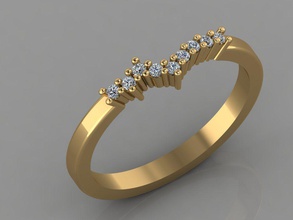 gc gold t048- diamond ring jewelry fashion design silver luxury elegant shining art necklace gem bracelet earring pendant rings women 3d print model - Mito3D
