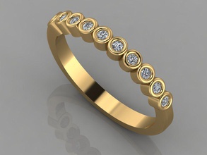 gc or t049 - diamant bague en bijoux de la mode conception d'argent l'anneau luxe élégant shining le art collier gem bracelet boucle d'oreille pendentif les anneaux femmes anneau 3d print model - Mito3D