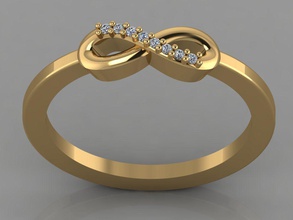 gc oro t055 - diamante anello in gioielli moda il design argento di lusso elegante lucente art la collana gemma braccialetto orecchino ciondolo anelli donne d'oro 3d print model - Mito3D