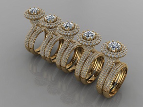 gc gold t165 - Diamant solitarie ring Schmuck Mode design Silber elegant scheint Kunst gem Ringe Anhänger genial Saphir Diamant-ring Damen-ring gold-ring 3d print model - Mito3D