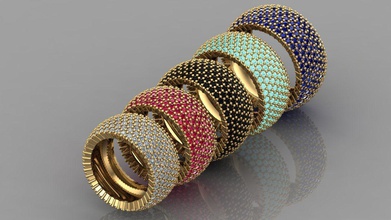 gc ouro tw0072 - anel de diamante jóias colar pulseira gem gemas a moda o design prata luxo elegante brilhando brinco pingente safira outros anéis pave 3d print model - Mito3D