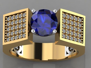 gc oro tw0114 - anillo de diamantes la joyería el collar pulsera gem las gemas moda diseño plata lujo elegante brillante diamante arete colgante zafiro otros los anillos allanar 3d print model - Mito3D