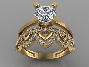 gc oro tw0151 diamante squillare collana braccialetto gemma gemme gioielleria moda design argento lusso elegante splendente orecchino pendente zaffiro anelli spianare 3d print model - Mito3D