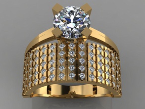 gc oro tw0159 - anello di diamanti gioielli donne d'oro elmas moda il design argento lusso elegante lucente diamante art la collana gemma orecchino ciondolo anelli gemme 3d print model - Mito3D