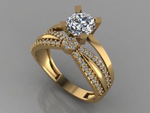 gc oro tw0167 - diamante anello nuziale in gioielli la collana braccialetto gemma gemme moda il design argento di lusso elegante lucente orecchino ciondolo donne d'oro anelli 3d print model - Mito3D