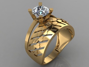 gc oro tw0186 - diamante anello nuziale in gioielli la collana braccialetto gemma gemme moda il design argento di lusso elegante lucente orecchino ciondolo donne d'oro anelli 3d print model - Mito3D