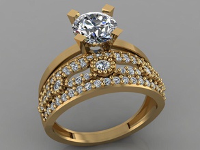 gc oro tw0191 - diamante anello nuziale in gioielli la collana braccialetto gemma gemme moda il design argento di lusso elegante lucente orecchino ciondolo donne d'oro anelli 3d print model - Mito3D