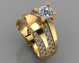 gc or tw034 - bague en diamant bijoux art collier le bracelet gem les pierres précieuses de la mode conception d'argent l'anneau luxe élégant shining boucle d'oreille pendentif saphir d'autres mm 3d print model - Mito3D