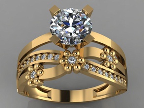 gc gold tw043 - Diamant-ring Schmuck Kunst Halskette Armband gem Edelsteine Mode design Silber ring Luxus elegant scheint diamond Ohrring Anhänger Saphir andere mm 3d print model - Mito3D