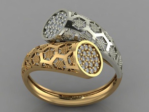 gc oro y005 - diamante modello 3d gioielli gemme moda il design argento anello di lusso elegante lucente art la collana gemma braccialetto orecchino d'oro donne nozze altri 3d print model - Mito3D