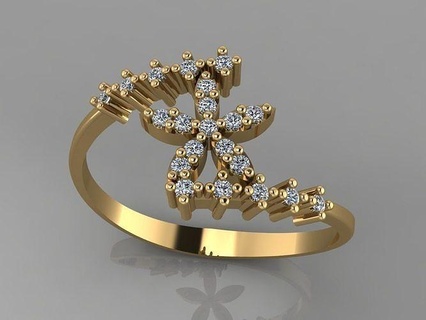 gc gold y006- diamond 3d model gems jewelry fashion design silver ring luxury elegant shining art necklace gem bracelet earring women wedding 3d print model - Mito3D