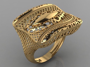 gc oro y0078 - ring la joyería las gemas de moda diseño plata anillo lujo elegante brillante el diamante art collar gem pulsera arete colgante zafiro otros los anillos 3d print model - Mito3D