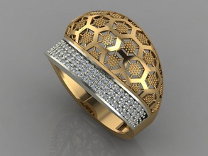 gc oro y017 - diamante modello 3d gioielli gemme moda il design argento anello di lusso elegante lucente art la collana gemma braccialetto orecchino ciondolo zaffiro altri sterlina 3d print model - Mito3D