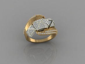 gc oro y021 - diamante modello 3d gioielli gemme moda il design argento anello di lusso elegante lucente art la collana gemma braccialetto orecchino ciondolo zaffiro altri 3d print model - Mito3D