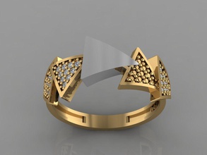 gc oro y026 - diamante modello 3d gioielli gemme moda il design argento anello di lusso elegante lucente art la collana gemma braccialetto orecchino ciondolo zaffiro altri 3d print model - Mito3D