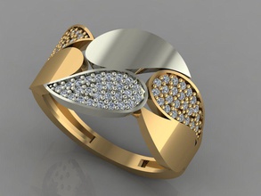 gc oro y032 diamante 3d modelo gemas joyería joya moda diseño plata anillo lujo elegante brillante arte collar pulsera arete colgante pendiente zafiro 3d print model - Mito3D
