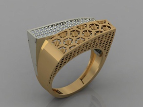 gc oro y049 - diamante modello 3d il di stampa gioielli gemme moda design argento anello lusso elegante lucente art la collana gemma braccialetto orecchino ciondolo zaffiro altri 3d print model - Mito3D