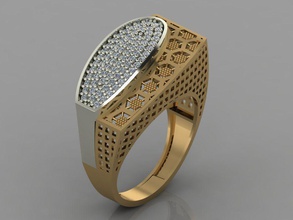 gc oro y051 - diamante modello 3d gioielli gemme moda il design argento anello di lusso elegante lucente art la collana gemma braccialetto orecchino ciondolo zaffiro altri 3d print model - Mito3D