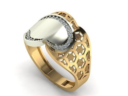 gc oro y062 diamante impostato 3d modello gemme gioielleria moda design argento squillare lusso elegante splendente arte collana gemma braccialetto orecchino pendente zaffiro 3d print model - Mito3D