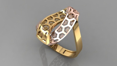 gc oro y104 - anillo de diamantes la joyería las gemas moda diseño plata lujo elegante brillante el diamante art collar gem arete colgante los anillos mujeres elmas 3d print model - Mito3D