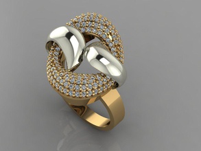 gc gold y131- diamond ring jewelry fashion design silver luxury elegant shining art necklace gem bracelet pendant men women wedding rings 3d print model - Mito3D