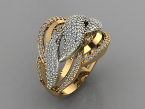 gc or y139 - diamant bague en bijoux de la mode conception d'argent l'anneau luxe élégant shining le art collier gem bracelet pendentif hommes woemn anneau mariage les anneaux 3d print model - Mito3D