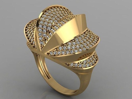 gc oro y178 diamante squillare moda design argento lusso elegante splendente arte collana gemma braccialetto pendente uomini gioielleria nozze donne anelli 3d print model - Mito3D