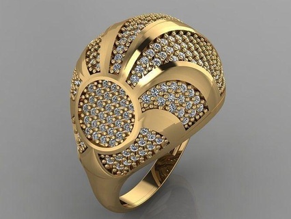 gc or y180 diamant bague mode conception argent luxe élégant brillant art Collier gemme bracelet pendentif Hommes bijoux mariage femmes anneaux 3d print model - Mito3D