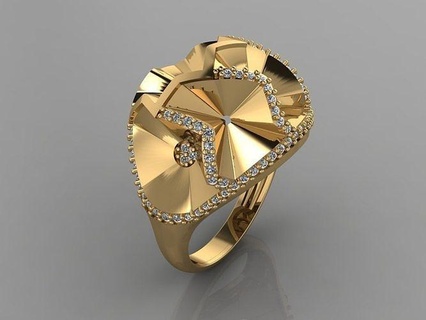 gc ouro y220 diamante anel moda Projeto prata luxo elegante brilhando arte colar gema pulseira pingente homens joalheria Casamento mulheres argolas 3d print model - Mito3D
