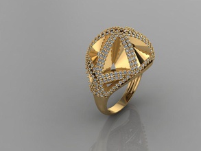 gc gold y232- diamond ring fashion design silver luxury elegant shining art necklace gem bracelet pendant men jewelry wedding women rings 3d print model - Mito3D