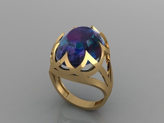 gc oro y251 diamante anillo Moda diseño plata lujo elegante brillante Arte collar joya pulsera colgante pendiente hombres joyería Boda mujer anillos 3D print model - Mito3D