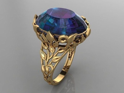 gc oro y256 diamante squillare moda design argento lusso elegante splendente arte collana gemma braccialetto pendente uomini gioielleria nozze donne anelli 3d print model - Mito3D