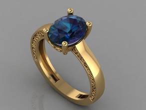 gc oro y257 diamante squillare moda design argento lusso elegante splendente arte collana gemma braccialetto pendente uomini gioielleria nozze donne anelli 3d print model - Mito3D