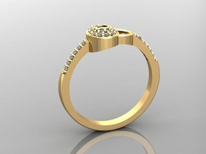 gc oro y265 diamante squillare moda design argento lusso elegante splendente arte collana gemma braccialetto pendente uomini gioielleria nozze donne anelli 3d print model - Mito3D