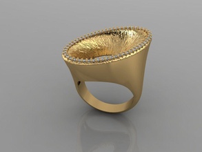 gc gold y267- diamond ring fashion design silver luxury elegant shining art necklace gem bracelet pendant men jewelry wedding women rings 3d print model - Mito3D