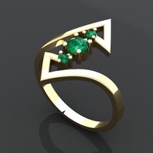 gc oro y273 diamante squillare moda design argento lusso elegante splendente arte collana gemma braccialetto pendente uomini gioielleria nozze donne anelli 3d print model - Mito3D