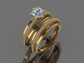 gc oro y275 diamante squillare moda design argento lusso elegante splendente arte collana gemma braccialetto pendente uomini gioielleria nozze donne anelli 3d print model - Mito3D