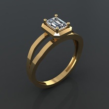 gc oro y289 diamante squillare moda design argento lusso elegante splendente arte collana gemma braccialetto pendente uomini gioielleria nozze donne anelli 3d print model - Mito3D