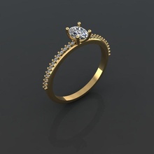 gc oro y290 diamante squillare moda design argento lusso elegante splendente arte collana gemma braccialetto pendente uomini gioielleria nozze donne anelli 3d print model - Mito3D