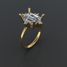 gc oro y292 diamante squillare moda design argento lusso elegante splendente arte collana gemma braccialetto pendente uomini gioielleria nozze donne anelli 3d print model - Mito3D